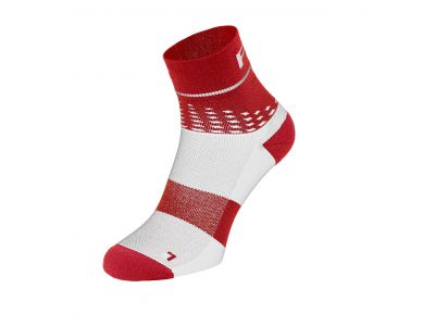 R2 DETECT ponožky, bílá/červená