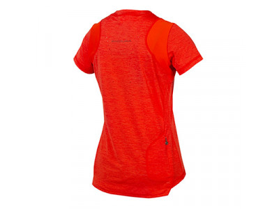 Damska koszulka rowerowa Endura SingleTrack z krótkim rękawem w kolorze czerwonym