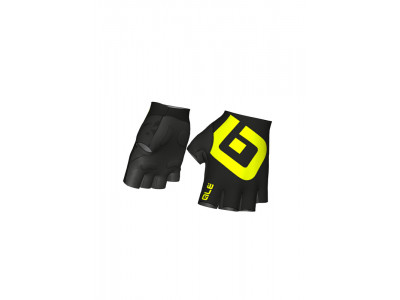 ALÉ AIR rukavice, black/fluo yellow