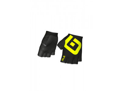 ALÉ AIR Handschuhe, Schwarz/Fluogelb