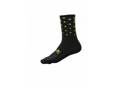 ALÉ STARS SOCKS ponožky, black/fluo yellow