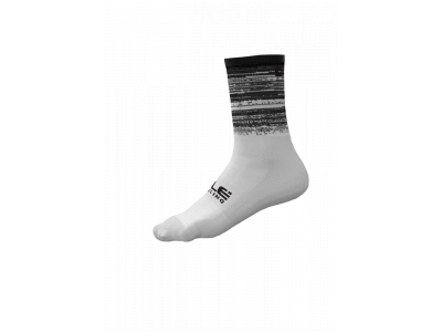 ALÉ SCANNER Socken, weiß/schwarz