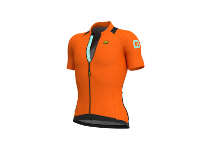 Koszulka rowerowa ALÉ KLIMATIK KLIMA, fluorescencyjna pomarańcza