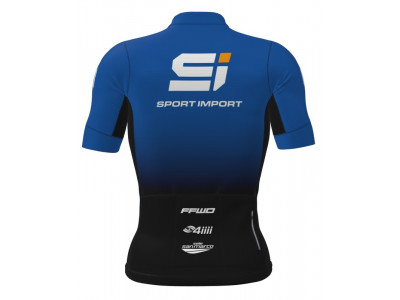 Koszulka rowerowa ALÉ TEAM PR-S Sport Import, czarno-niebieska