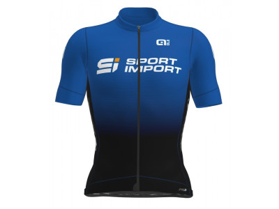 Koszulka rowerowa ALÉ TEAM PR-S Sport Import, czarno-niebieska
