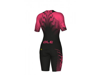 ALÉ R-EV1 PRO női jumpsuit, fekete/fluo pink