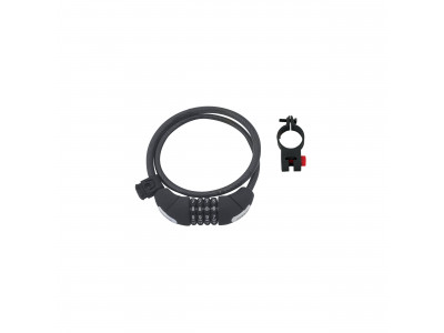 Force LUX lock, spiral 85cm / 10mm 4code + holder