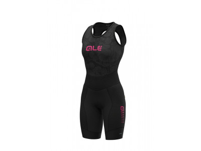 ALÉ R-EV1 FUTURE INTEGRATO női jumpsuit, fekete/fluo pink
