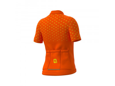 Koszulka rowerowa dziecięca ALÉ BIMBO/STARS KID w kolorze pomarańczowym
