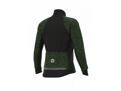 ALÉ PR-R GREEN BOLT kabát, fekete/fluo zöld