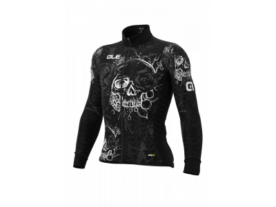 ALÉ Zateplený cyklistický dres ALÉ pánský PR-R SKULL