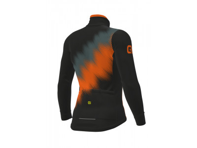 ALÉ SOLID PULSE jacket, black/gray/fluo orange