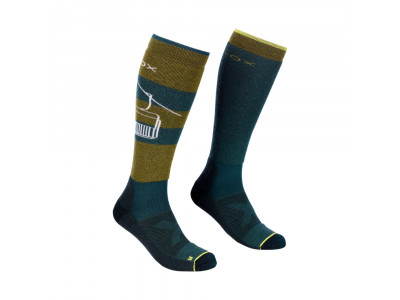 Ortovox Free Ride Long Socks ponožky Green Moss