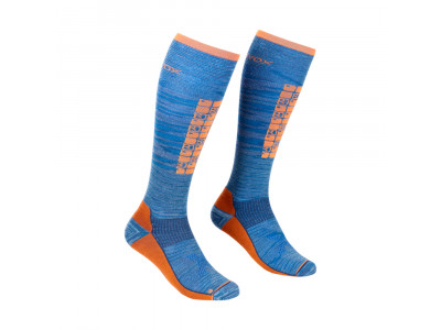 Ortovox Ski Compression Long Socks ponožky Safety Blue