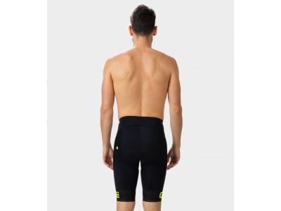 ALÉ Solid Corsa Shorts, schwarz/fluo gelb