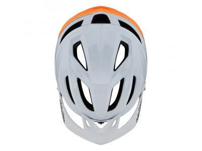 Troy Lee Designs A2 Mips Helmet, White/Orange