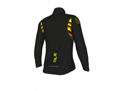 ALÉ PR-R STRIPE jacket, black/fluo yellow