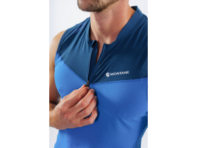 Montane DRAGON ZIP TANK-ELECTRIC men&#39;s t-shirt blue