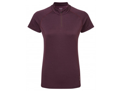 Montane FEM DART ZIP women&amp;#39;s t-shirt, burgundy