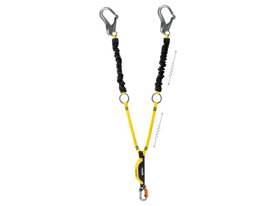 Petzl ABSORBICA Y TIE BACK 150 cm fall arrester with carabiners MGO + Bm´D