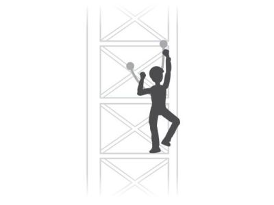 Petzl ABSORBICA-Y tlumič pádu, 80 cm, černá/žlutá