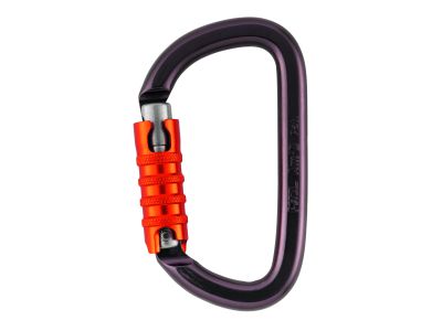 Petzl AMD TRIACT LOCK carabiner with automatic. fuse, black