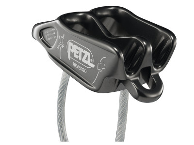 Petzl REVERSO safety brake, gray