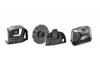 Petzl TACTIKKA ADAPT headlamp without belt with adapter for attachment to the helmet