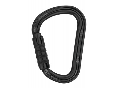 Petzl WILLIAM TRIACT LOCK carabiner with automatic safety lock BLACK