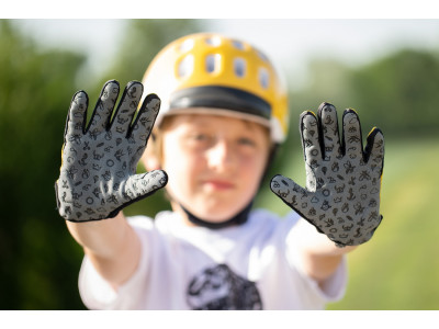 woom 6 children&#39;s gloves, black, large 6