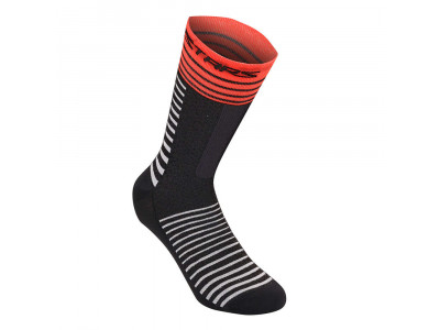 Alpinestars Drop 19 Socken, schwarz/leuchtend rot