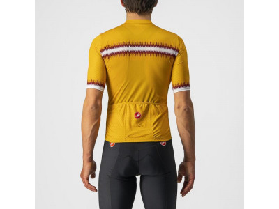 Koszulka rowerowa Castelli GRIMPEUR, musztardowa