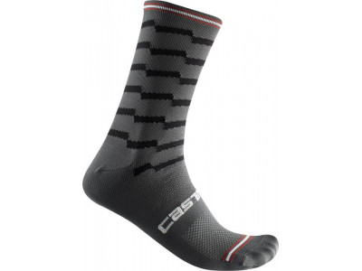 Castelli UNLIMITED 18 ponožky, čierna/šedá