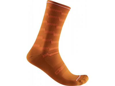 Castelli UNLIMITED 18 ponožky, oranžová rez