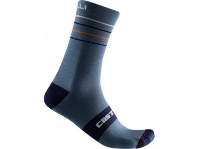 Castelli ENDURANCE 15  Socken, hellstahlblau/grau