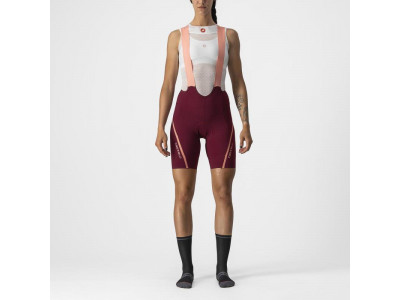 Castelli VELOCISSIMA 3 dámské kalhoty, bordó/růžová