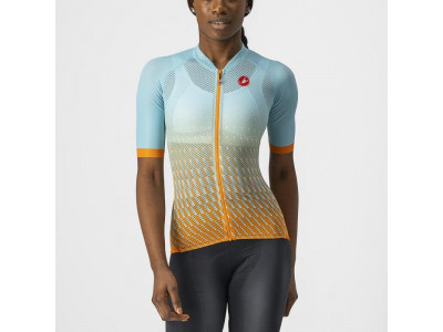 Tricou pentru femei Castelli CLIMBER&amp;#39;S 2.0 W St. albastru/portocaliu