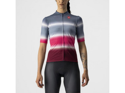 Castelli DOLCE women&amp;#39;s jersey, light steel/blue/burgundy