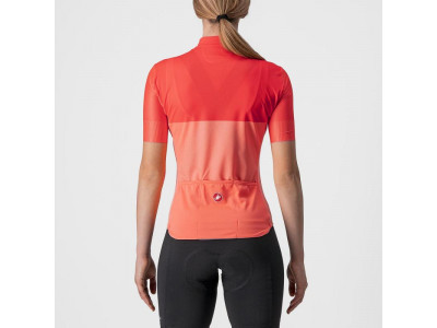 Damska koszulka rowerowa Castelli VELOCISSIMA, koralowo-różowa