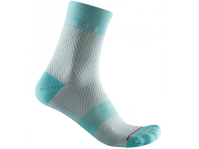 Castelli VELOCISSIMA 12 dámske ponožky, modrá aqua