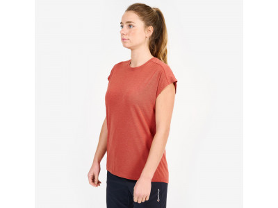T-shirt damski Montane FEM MIRA T-SHIRT-TERRACOTTA w kolorze czerwonym