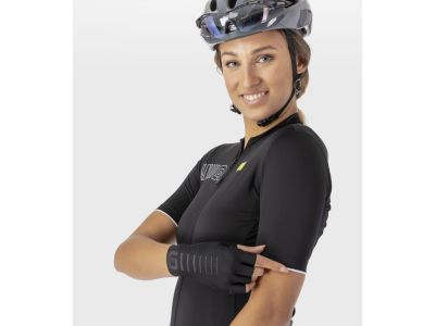 ALÉ Solid Color Block damska koszulka rowerowa, czarna