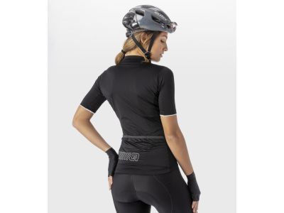 ALÉ Solid Color Block damska koszulka rowerowa, czarna