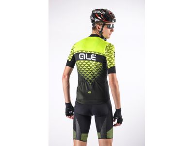 ALÉ PRS HEXA Trikot, Schwarz/Fluogelb