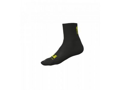 ALÉ STRADA ponožky, černá/žlutá