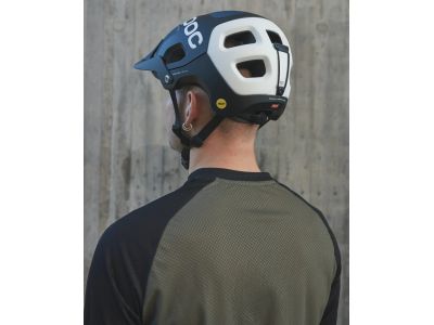 POC Tectal Race MIPS Helmet, Uranium Black/Hydrogen White Matt