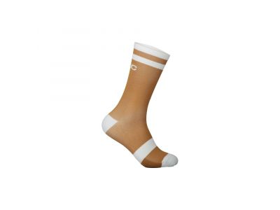 POC Lure MTB ponožky, Aragonite Brown/Hydrogen White