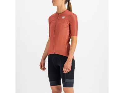 Sportful Checkmate women&#39;s jersey, red/old pink