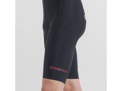 Sportos Classic rövidnadrág nadrágtartóval, fekete/piros