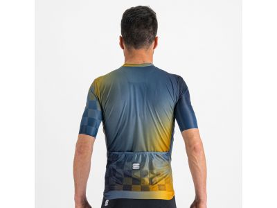 Koszulka rowerowa Sportful Rocket w kolorze niebiesko-złotym